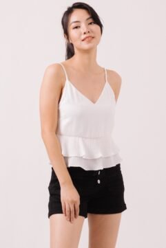 Chiara Ruffle Pleated Camisole 186059