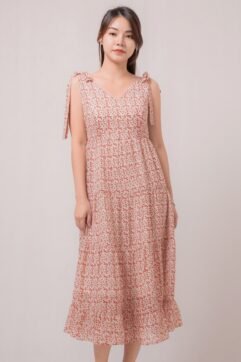 Chrestella Bow Shoulder Dress 21005