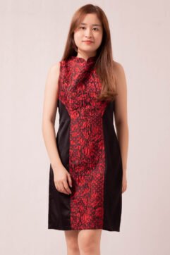 Zhu Embroidery Midi Dress 9021