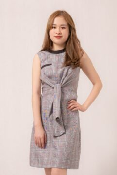 Everii Gingham Midi Dress 518348