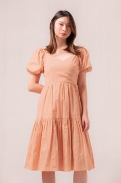 Elora Ruffle Textured Dress 524216