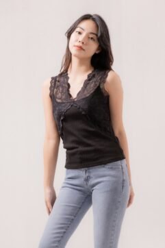 Kevia Knit Lace Sleeveless Top 82448