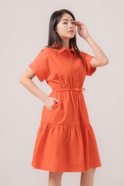 Lorene Front Tie Dress 524367