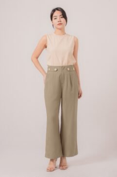 Stacy Side Belts Cullottes Pants 85541