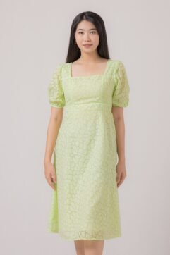 Lilia Textured Cut Out Dress 21017