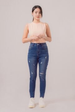 Nira Ripped Unfinished Pants 5141