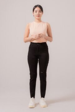 Obeth Ripped Unfinished Pants 5139-1