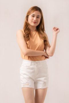 Luke Ripped Denim Shorts 5102-2