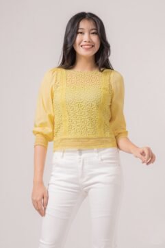 Floella Long Sleeves Anglaise Top 85533