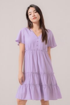 Mavella Ruffle A-Line Dress 886871