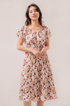 Maru Flower Flare Dress 82502