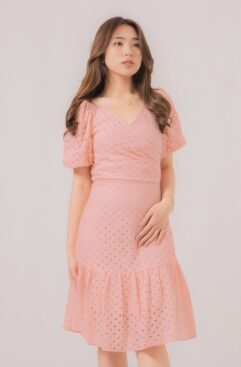 Roux Anglaise Tie Wrap Dress 522006-1