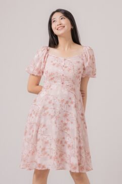 Axael Flower Print Mini Dress 522107