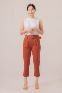 Rekha Belted Highwaist Pants 85546