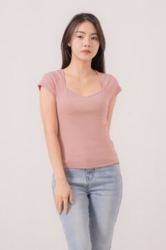 Lucretia Basic Tee Top 522412