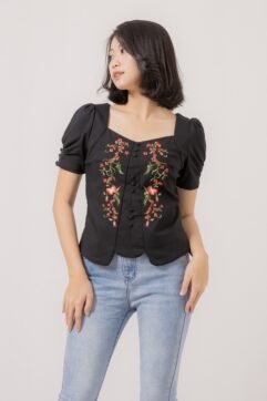 Lanfen Embroidery Cheongsam Top 85637