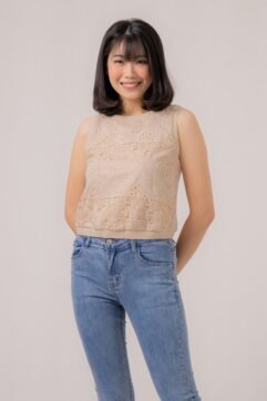 Maylie Anglaise Knit Sleveless Top 85534