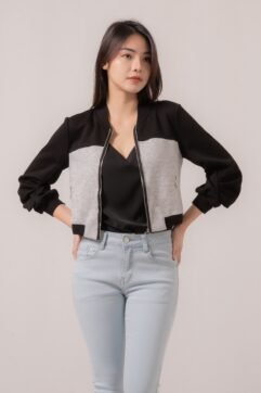 Rielly Crop Top Pleated Jacket 85664
