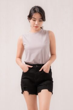 Fleta Ripped Denim Shorts 5126