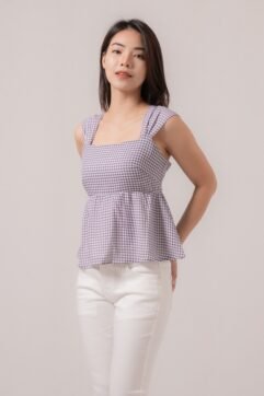 Kanaya Sleeveless Gingham Top 82409