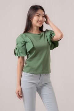 Josheva Puff Flare Sleeves Top 85553