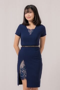 Adiva Lace Belted Dress 519208