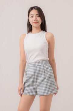 Yuna A-Line Gingham Shorts 82424