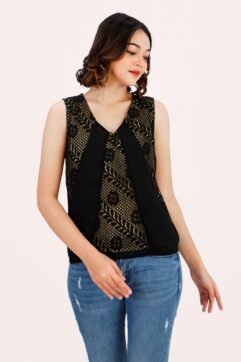 Emmery Overlay Lace Top 81270