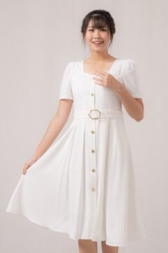 Elcie Flare Belted Dress 85685