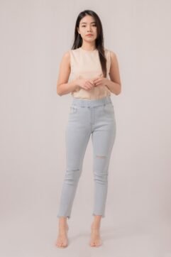 Mikha Ripped Highwaist Pants 5157