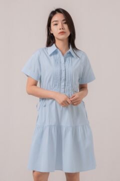 Izora Side-Tie Ruffle Dress 85578