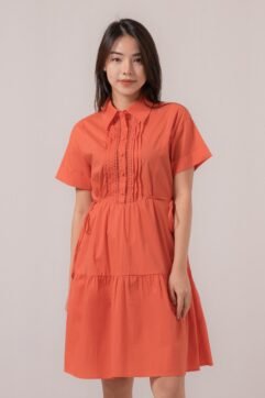 Izora Side-Tie Ruffle Dress 85578