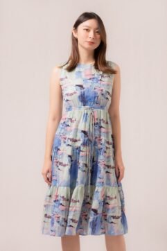 Gwyneth Abstract Front Tie Dress 82500