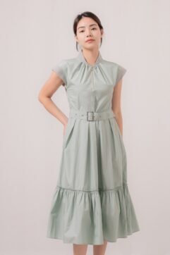 Palvin Belted Sleeveless Dress 522198
