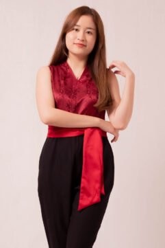 Kimmy Sleeveless Belt Wrap Jumpsuit 9028