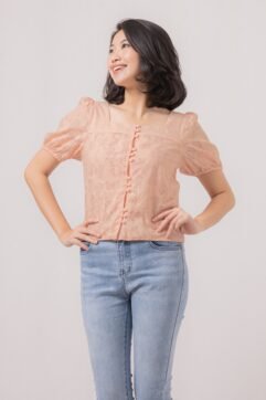 Debyra Butterfly Textured Top 85566