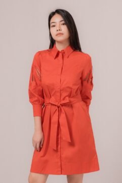 Fiore Anglaise Belted Dress 85769