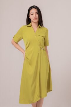 Aleesia Belted Flowy Dress 887489