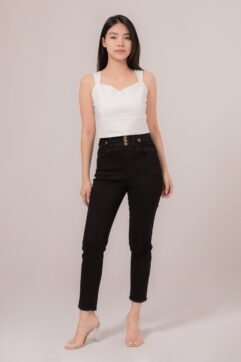 Rawline Fringe Highwaisted Pants 85630