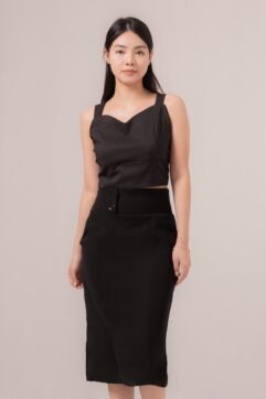 Olenka Double Button Midi Skirt 524771-1