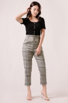 Francine Tartan Highwaisted Pants 82333