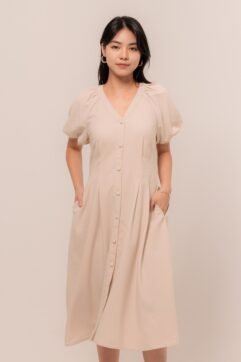 Nathania Puff Sleeves Dress 85831