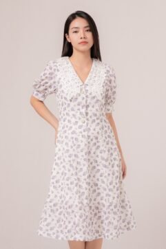 Louie Flower Crinkle Dress 85604