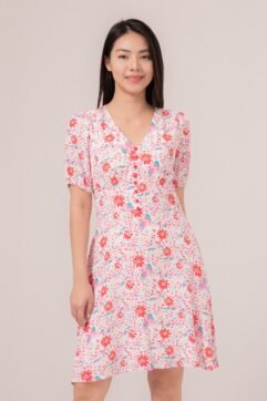 Bieva Flower Crinkle Dress 85674