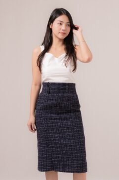 Eunbin Tweed Midi Skirt 524771