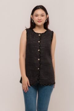 Nevva Tweed Glitter Vest 85843