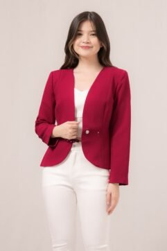 Jiayi Mandarin Button Blazer 85939