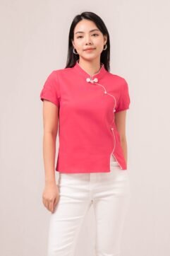 Yeong Cheongsam Puff Sleeves Top 85909