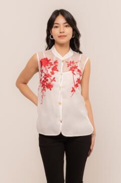 Jierui Embroidery Sleveless Top 85895
