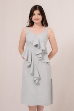 Solaine Frill Sleeveless Dress 85877